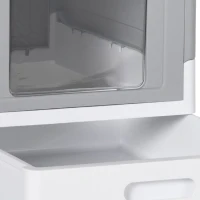 PawHut Top Entry Enclosed Kitty Litter Box with Scoop, Tray, Front Entry, Large Space, Foldable, Portable, Grey(m-9)
