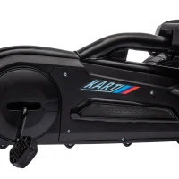 Aosom Pedal Go Kart with Adjustable Seat, Forward, Backward, Handbrake, Shock Absorption for 3-8 Years, Black(m-12)