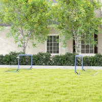 Soozier 6' x 3' Set of 2 Soccer Nets for Backyard, Portable Soccer Goal for Practice with Carry Bag(m-8)
