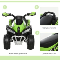 Aosom No Power Baby Ride on Toy, Kids Ride on Car Foot to Floor Sliding 4 Wheels with Music, Lightening, for 18-36 M, Green(m-5)