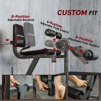 Soozier Leg Extension Machine Adjustable Leg Extension and Curl Machine with Plate Loaded for Leg Extension(m-6)