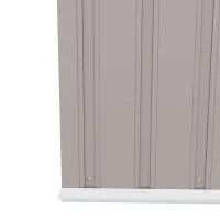 Outsunny 7' x 4' Galvanised Steel Garden Shed, with Foundation Kit - Grey(m-10)