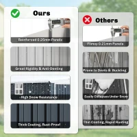 Outsunny 4' x 8' Outdoor Storage Shed, Metal Garden Shed with Window, 2 Vents and Lockable Door for Backyard, Garden, Patio(m-5)
