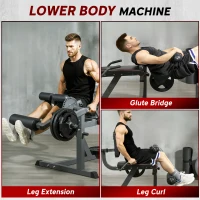 Soozier Leg Extension Machine Adjustable Leg Extension and Curl Machine with Plate Loaded for Leg Extension(m-4)