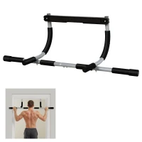 Soozier Pull-Up Bar for Doorway, Home Fitness Door Horizontal Chin up Bar for Indoor Gym Upper Body Workout, Grey(m-9)