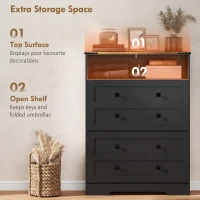 HOMCOM Shoe Cabinet with 2 Flip Drawers, Narrow Shoe Storage Cabinet, Black(m-7)