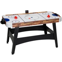Soozier 61" Air Hockey Table, Arcade Game Table with LED Scoreboard and Manual Scorers, Pushers, Pucks(m-9)