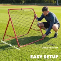 Soozier Soccer Rebounder Net, 3.5 x 3ft Easy Setup Bounce Back Net with 5 Adjustable Angles(m-6)
