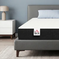 HOMCOM Full Mattress 8 Inch Memory Foam Mattress in a Box, Pressure Relief & Lumbar Support, CertiPUR-US Certified, Medium Firm(m-8)
