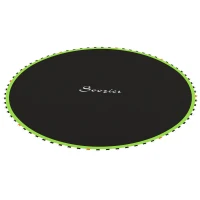 Soozier Trampoline Replacement Mat, Fits 14' Trampoline w/ 80 V-Hooks & 5.5" Springs (Spring & Frame not Included), Green(m-1)