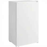 HOMCOM 2.1 Cu. Ft. Mini Freezer, Compact Upright Freezer with Reversible Door, Removable Shelf, Adjustable Temperature, White(m-9)