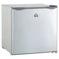 HOMCOM 1.1 Cu. Ft. Mini Freezer, Compact Upright Freezer with Reversible Door, Removable Shelf, Adjustable Temperature, Grey(m-9)