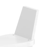 Qaba Rocking Horse, 2 in 1 Ride on Horse with Removable Fence, No-Tip Design, Gift for Toddlers 1.5-3 Years, White(m-11)