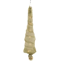 HOMCOM 6FT Life Size Halloween Hanging Mummy, Upside Down Cocoon Dead Body Decoration with Sound Touch Activated(m-12)