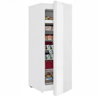 HOMCOM 7.0 Cu.Ft Upright Freezer, Compact Stand Up Freezer with 6 Adjustable Shelves, Reversible Door for Home Office, White(m-9)