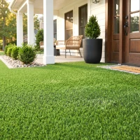 Outsunny 10' x 3' Artificial Grass Turf, Easy-Clean Indoor Outdoor Rug with Drainage Holes, Cut-to-Fit Fake Grass Turf Mat, 1.2" Thick Dogs Pet Synthetic Lawn Carpet for Landscape Backyard Patio(m-8)