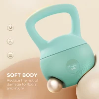 Soozier 13 lb Soft Kettlebell, Sand Filled Weight w/ Grip Handle, Kettlebell Weight for Full Body Workout, Green(m-4)