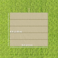 Outsunny 8.2' x 8.4' Retractable Pergola Canopy Replacement, Fit 10' x 10' Frame, Pergola Cover Replacement Top Only, Beige(m-3)