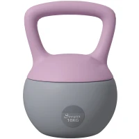 Soozier 22 lb Soft Kettlebell, Sand Filled Weight w/ Grip Handle, Kettlebell Weight for Full Body Workout, Purple(m-12)