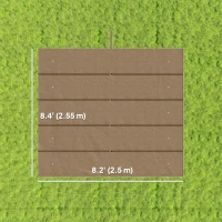 Outsunny 8.2' x 8.4' Retractable Pergola Canopy Replacement for 10' x 10' Frame, Pergola Cover Replacement (Cover Top Only), Tan(m-3)