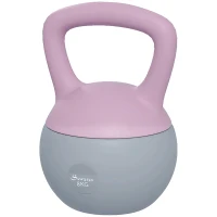 Soozier 18 lb Soft Kettlebell, Sand Filled Weight w/ Grip Handle, Kettlebell Weight for Full Body Workout, Purple(m-2)