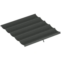 Outsunny 8.2' x 8.4' Retractable Pergola Canopy Replacement for 10' x 10' Frame, Cover Replacement (Cover Top Only), Dark Grey(m-11)