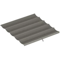 Outsunny 8.2' x 8.4' Retractable Pergola Canopy Replacement for 10' x 10' Frame, Cover Replacement (Cover Top Only), Light Grey(m-9)