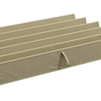 Outsunny 8.2' x 8.4' Retractable Pergola Canopy Replacement for 10' x 10' Frame, Pergola Cover Replacement (Cover Top Only), Tan(m-9)