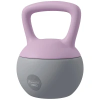 Soozier 22 lb Soft Kettlebell, Sand Filled Weight w/ Grip Handle, Kettlebell Weight for Full Body Workout, Purple(m-2)