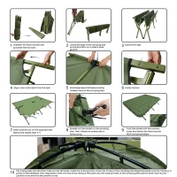 Outsunny Camping Tent Cot, Single Person Folding Cot Combo, Off-Ground Tent, Covered Outdoor Bed with Carry Bag for Hiking, Camping(m-7)