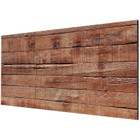 HOMCOM 8-Pack 3D Faux Wood Wall Panels, Lightweight Polyurethane Panels for Interior and Exterior Accent Walls, Brown(m-14)
