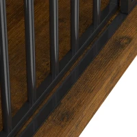 PawHut 100 cm Dog Crate Furniture with Sliding Barn Door for Large Breeds, Rustic Brown(m-12)