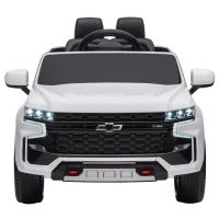 Aosom Electric Ride on Car 12V Kids Ride-on Toy, White(m-12)