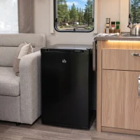 HOMCOM Upright Freezer, 3 Cu Ft Small Freezer with Reversible Single Door, Adjustable Thermostat for Home, Apartment, Black(m-9)