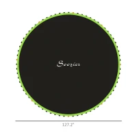 Soozier Trampoline Replacement Mat, Fits 12' Trampoline w/ 72 V-Hooks & 5.5" Springs (Spring & Frame not Included), Green(m-3)