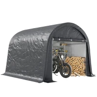 Outsunny 10' x 10' Outdoor Storage Tent, Heavy Duty and Waterproof Portable Shed for Bike, Motorcycle & Garden Tools(m-13)