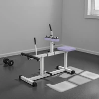 Soozier Adjustable Steel Seated Calf Raise Exercise Strength Training Gym Equipment, Purple(m-8)