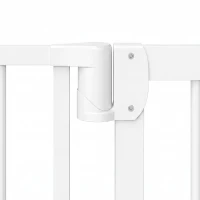PawHut Baby Gate, Pet Safety Gate Pressure Fit, 30"-51" Wide with Two-Way Open, Auto-Close for Stair, Doorways, Hallways, Black(m-9)