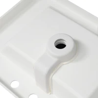 60-inch Resin Vanity Top with Undermount Rectangular Double Sinks, Undermount Sink Countertop with Built-In Overflow, 59'' L x 19.5'' W x 7'' H, White(m-4)