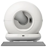 PawHut 72L Automatic Litter Box, Self Cleaning Litter Box, App Control, Odor & Noise Control, Safety Sensors, Deodorant Gel(m-1)