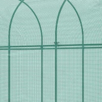 Outsunny 9.8' x 3.3' Plant Protector Tent, Crop Cage with Zipped Door and Ground Stakes for Garden, Yard, Lawn(m-11)