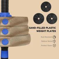 Soozier Adjustable Dumbbell Set, 3 in 1 Weights Dumbbells Set for Home Gym, 55lb Free Weights with Connector and Non-Slip Grip(m-7)