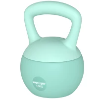 Soozier 26 lb Soft Kettlebell, Sand Filled Weight w/ Grip Handle, Kettlebell Weight for Full Body Workout, Green(m-2)