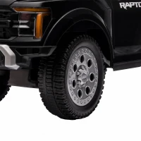 Qaba 3 In 1 Licensed Ford Kids Push Car with Push Handle, Horn, Sound, Secure Bar, Storage, for Toddlers 18-36 Months, Black(m-9)