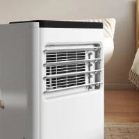 HOMCOM 8000 BTU Portable 4-in-1 Air Conditioner with Cool, Dehumidifier, Fan, Sleep, WiFi Voice Remote Control, White(m-9)