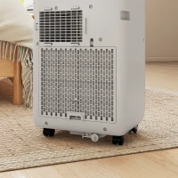 HOMCOM 8000 BTU Portable 4-in-1 Air Conditioner with Cool, Dehumidifier, Fan, Sleep, WiFi Voice Remote Control, White(m-10)