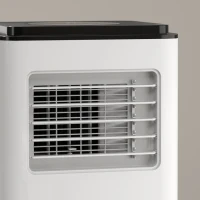 HOMCOM 10,000 BTU Moible Air Conditioner 440 Sq. Ft., Dehumidifier Fan Auto Sleep with 24H Timer On/Off, Window Kit, White(m-10)