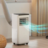 HOMCOM 10000 BTU Portable 4-in-1 Air Conditioner with Cool, Dehumidifier, Fan, Sleep, WiFi Voice Remote Control, White(m-8)