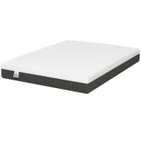 HOMCOM 10 Inch Queen Mattress in a Box, Pressure Relief & Lumbar Support, CertiPUR-US Certified, Medium Firm(m-2)