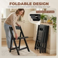 HOMCOM 4 Pack Folding Chairs, Foldable Resin Chair with Padded Seat, Portable Indoor Outdoor Seat for Office Events Dining(m-6)